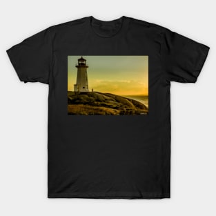 Peggys Cove Lighthouse at Sunset T-Shirt